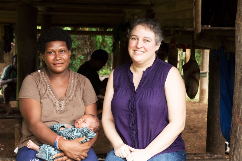 Matilda (left) helped Rick and Anji Zook learn the Lusi culture and language. Now she helps with Bible translation. Matilda (left) helped Rick and Anji Zook learn the Lusi culture and language. Now she helps with Bible translation.