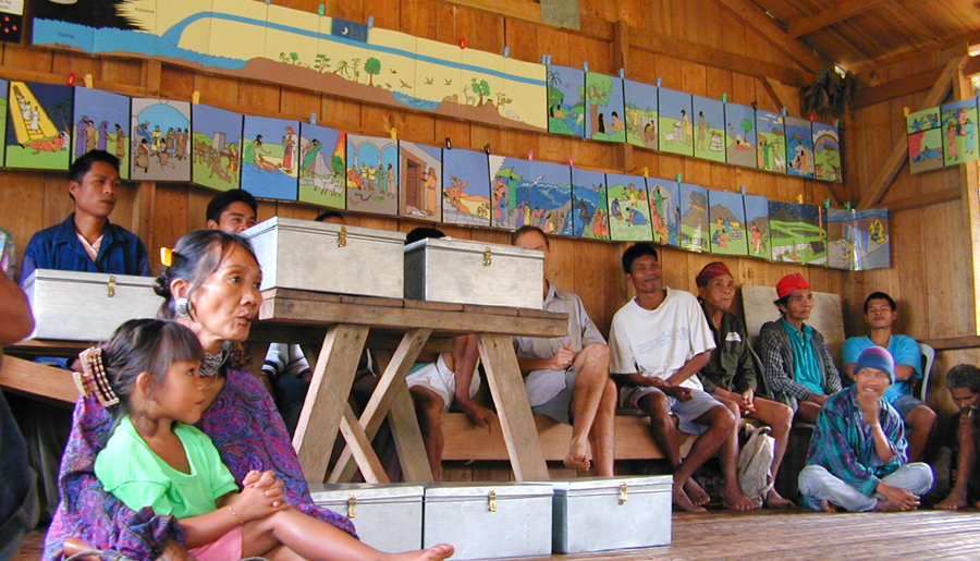 Banwaon believers meeting together