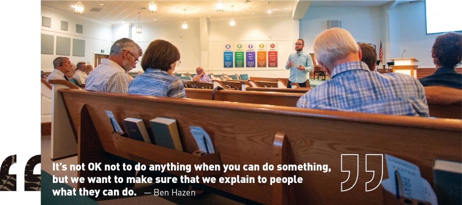 It&rsquo;s not OK not to do anything when you can do something, but we want to make sure that we explain to people what they can do.