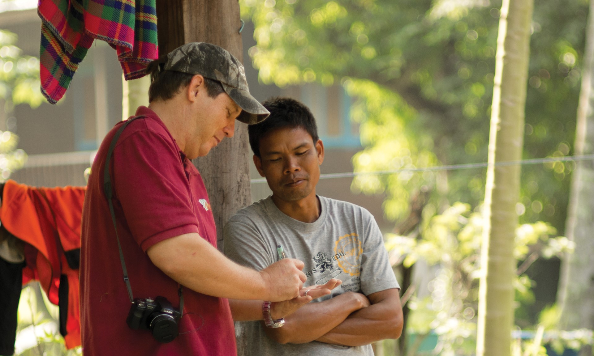 Missionary with Bru man