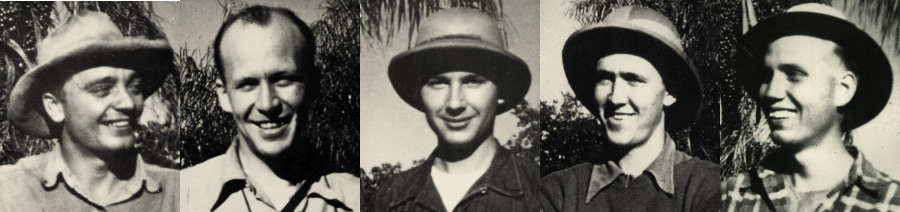 Dave Bacon, Cecil Dye, George Hosbach, Bob Dye, Eldon Hunter